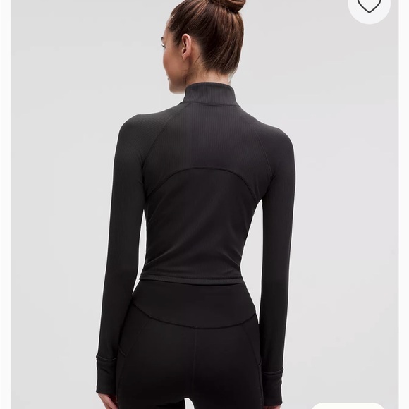 Lululemon Rulu Cropped Ribbed Half Zip Pullover - Picture 2 of 10